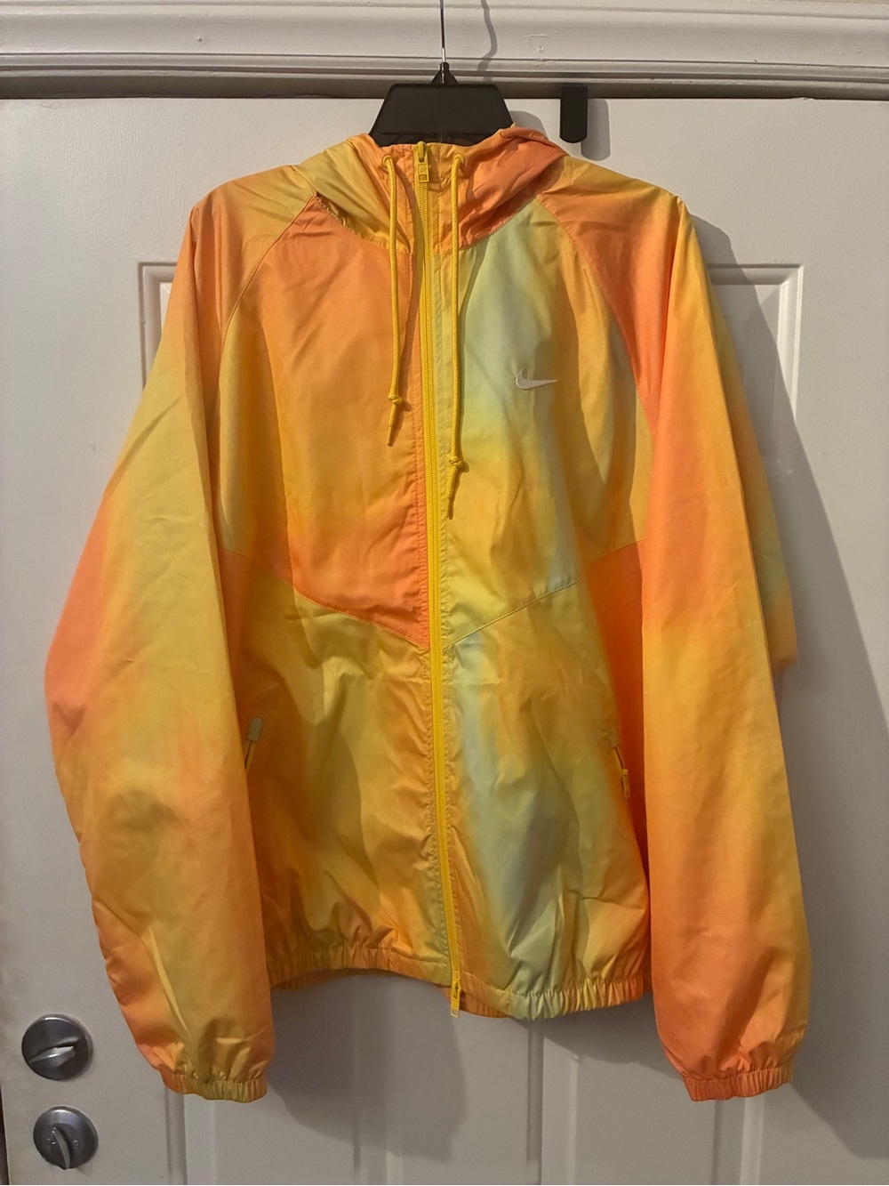 Nike Kids Hooded Gradient Windbreaker in Yellow and Orange